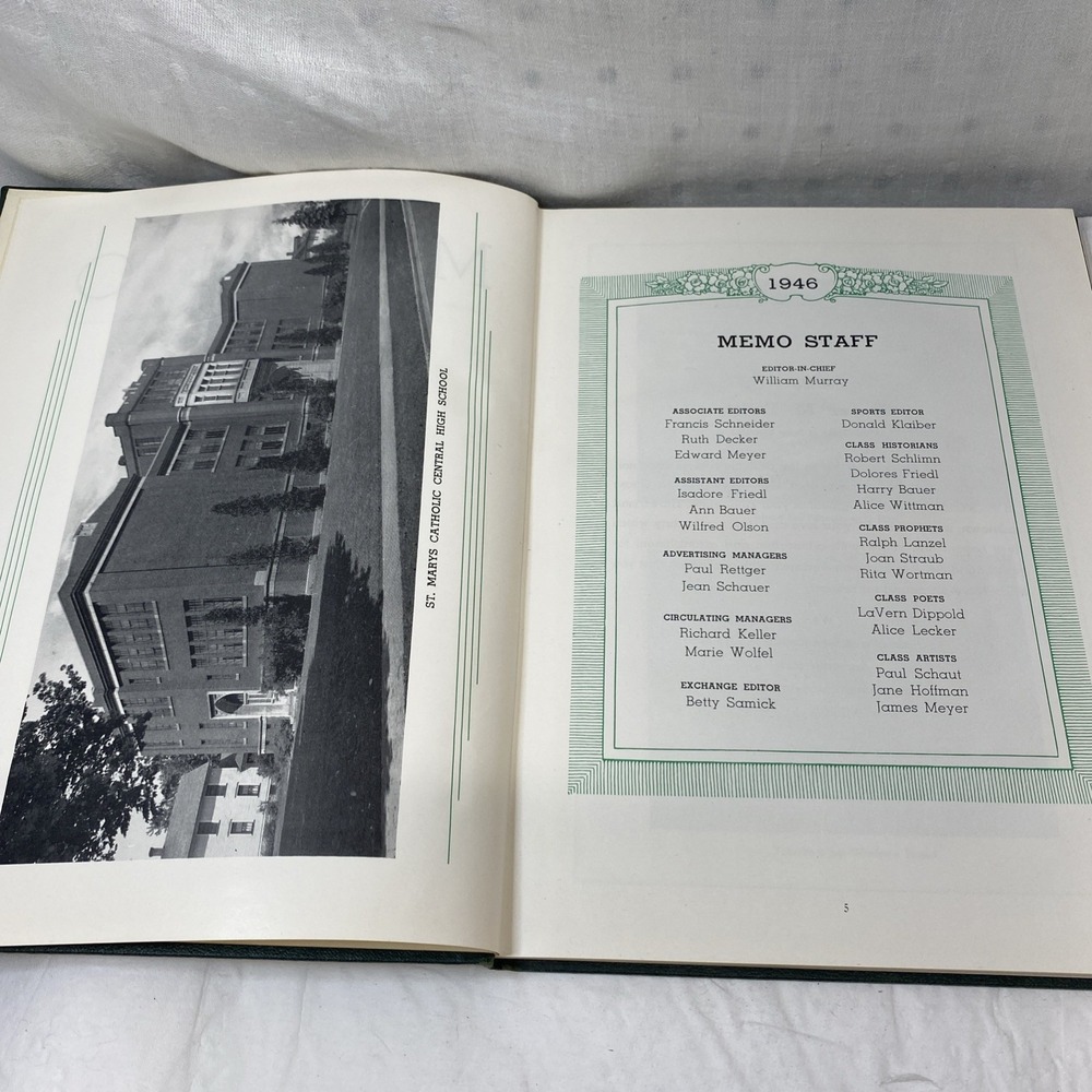 1946 St Marys PA Catholic High School Yearbook - THE MEMO Pennsylvania - Picture 12 of 15